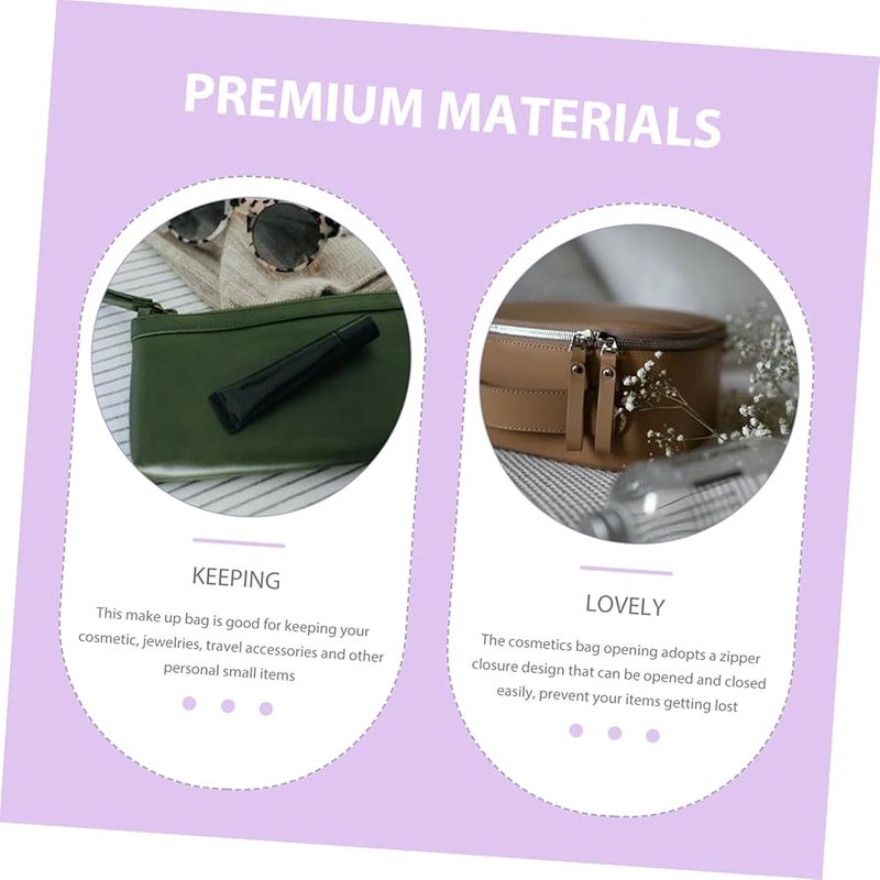 Veemoon Rainbow Transparent TPU Makeup Bag Portable Travel Toiletry Pouch For Women - Image 3